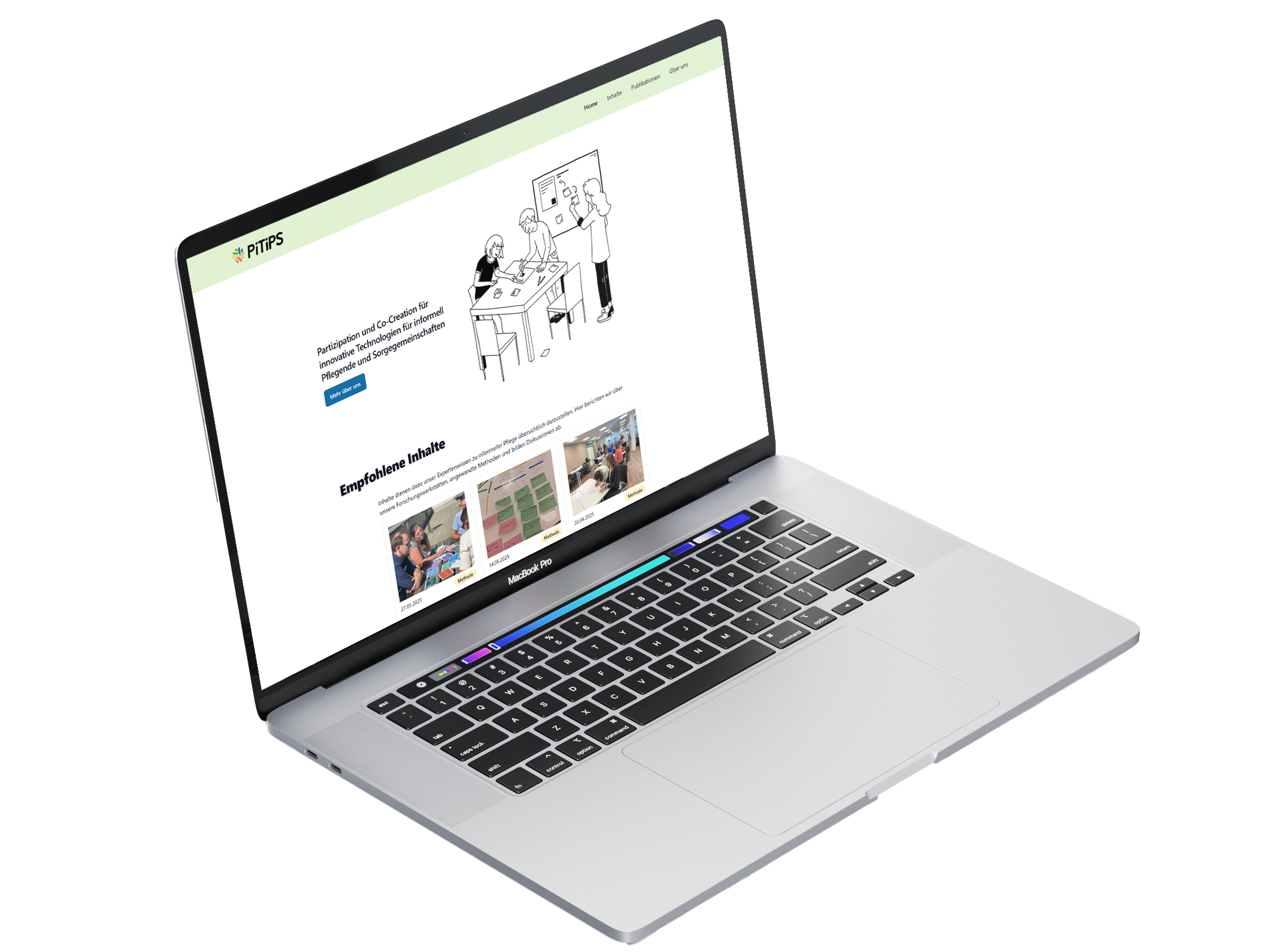 Screenshot der PiTiPS Website